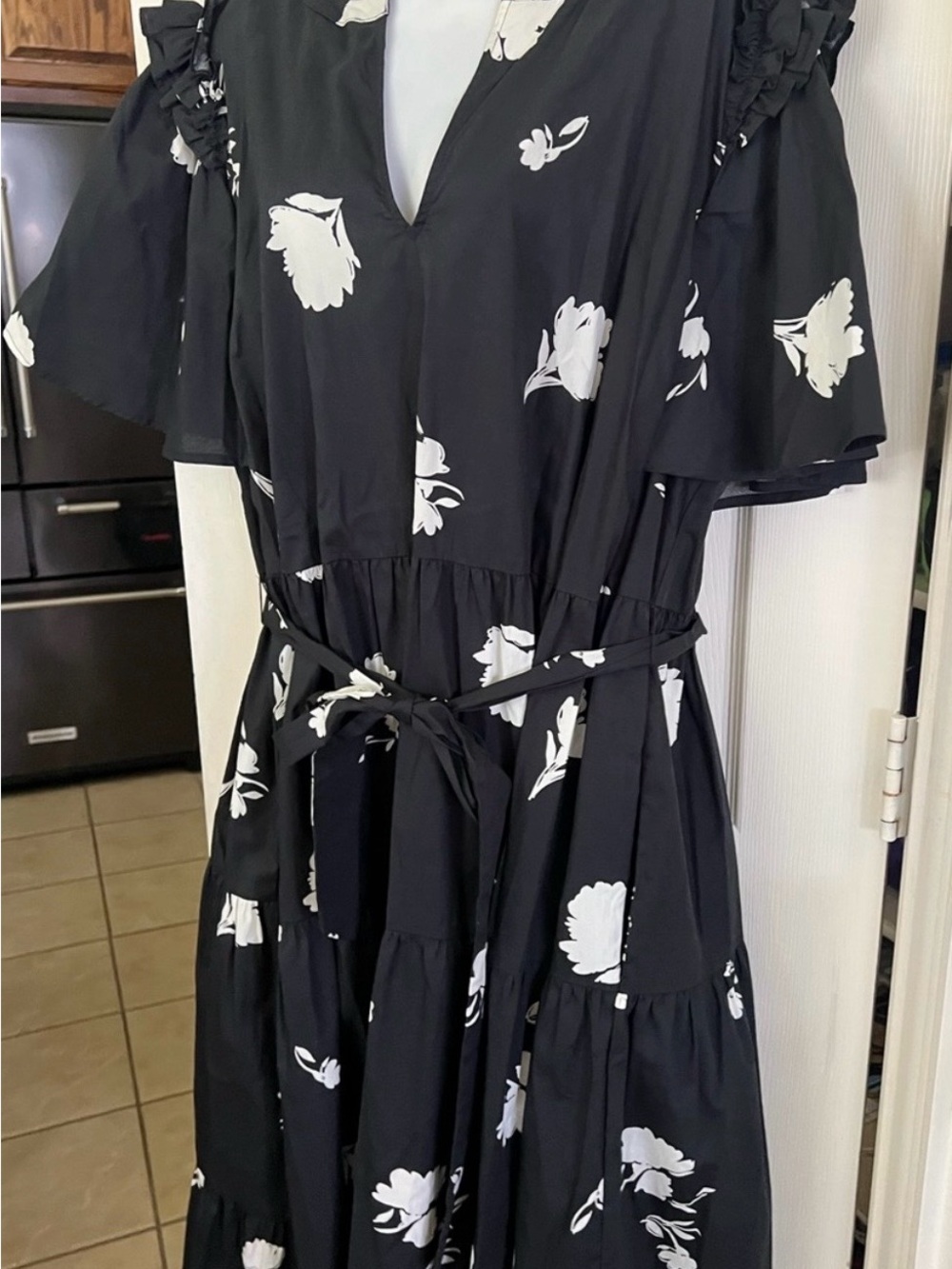 Sugarlips Tiered Midi Dress Curve 2X - Picture 11 of 11
